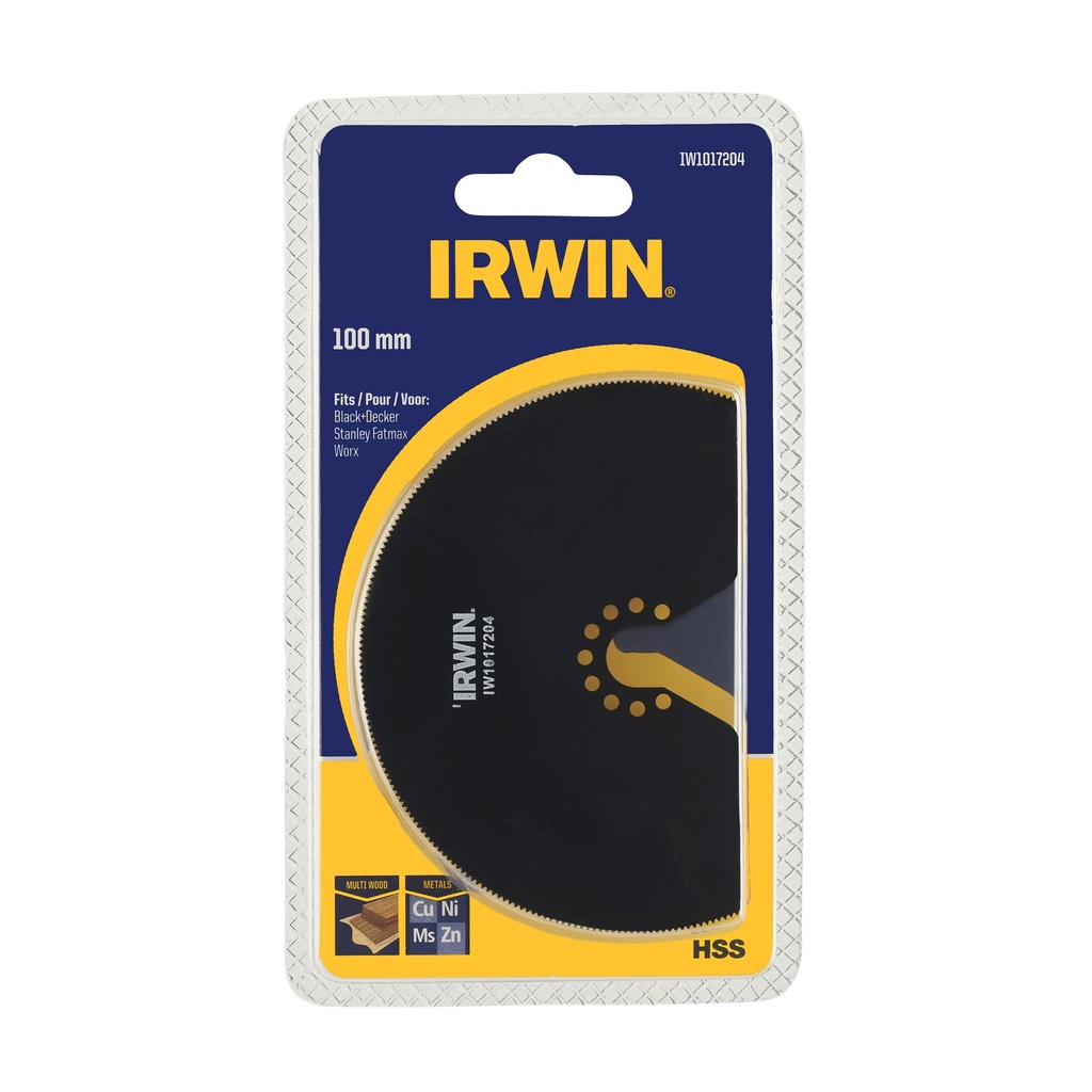 IRWIN Segmentzaagblad hout 100mm voor multitool