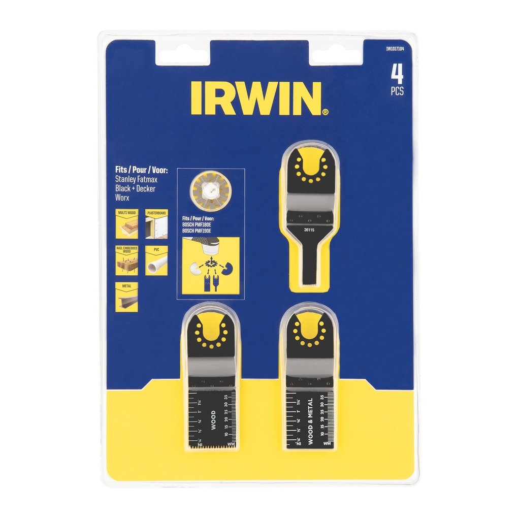 [IW1017104] IRWIN Segmentzaagbladen 3PCS voor multitool