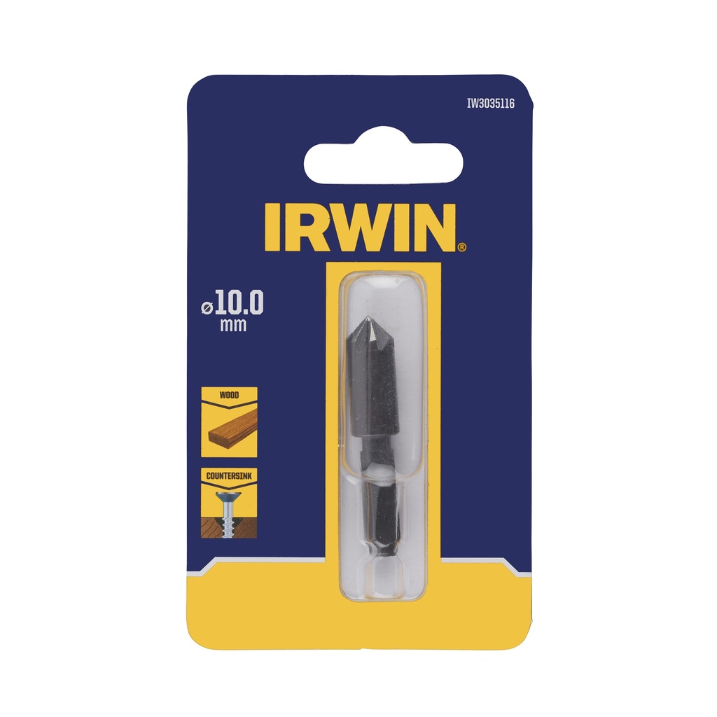 IRWIN Verzinkboor voor hout HEX Ø10,0mm