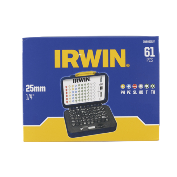 IRWIN Schroefbitset Mixed 25 mm 61-Delig