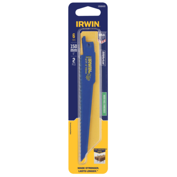 IRWIN Reciprozaagblad 150 mm 6TPI voor Hout met Spijkers