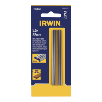 IRWIN Hardmetalen Schaafmessen 82 x 5,5 mm 2PCS