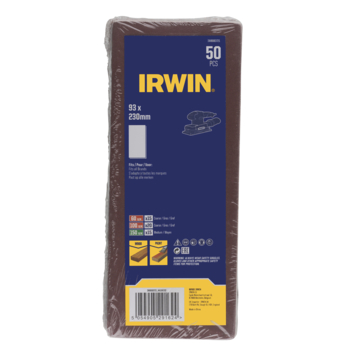 IRWIN Schuurvel 230x93mm K60/K100/K150 voor Klembevestiging en Zonder Perforatie 50PCS