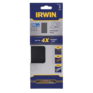 IRWIN Schuurgaas 230x93mm K240 Zelfklevend 5PCS