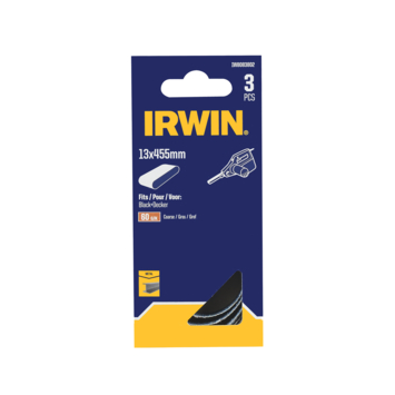 IRWIN Schuurband 13x455mm K60 Heavy-Duty voor B+D Powerfile KA900 3PCS