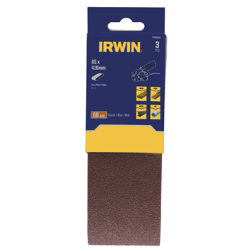 IRWIN Schuurband 65x410mm K60 voor AEG en Metabo 3PCS