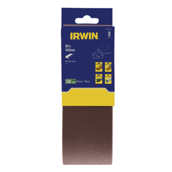 IRWIN Schuurband 65x410mm K150 voor AEG en Metabo 3PCS