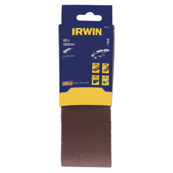 IRWIN Schuurband 60x400mm K100 voor Bosch PBS60 3PCS