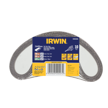 IRWIN Set Schuurbanden 13x455mm K40/K60/K120 voor B+D Powerfile KA900 10PCS