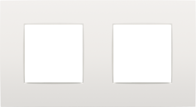 NIKO Tweevoudige afdekplaat met 71 mm centerafstand Intense white 120-76800