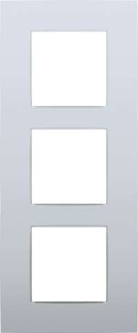 NIKO Drievoudige afdekplaat met 60 mm centerafstand, verticaal Intense sterling 121-76300