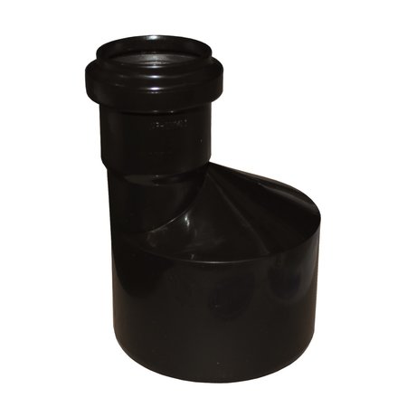 Sanitair Verwijding PP Ø40-90mm F/M Zwart