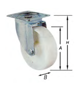 [1-1462-125] ZWENKWIEL WIT - POLY 125MM