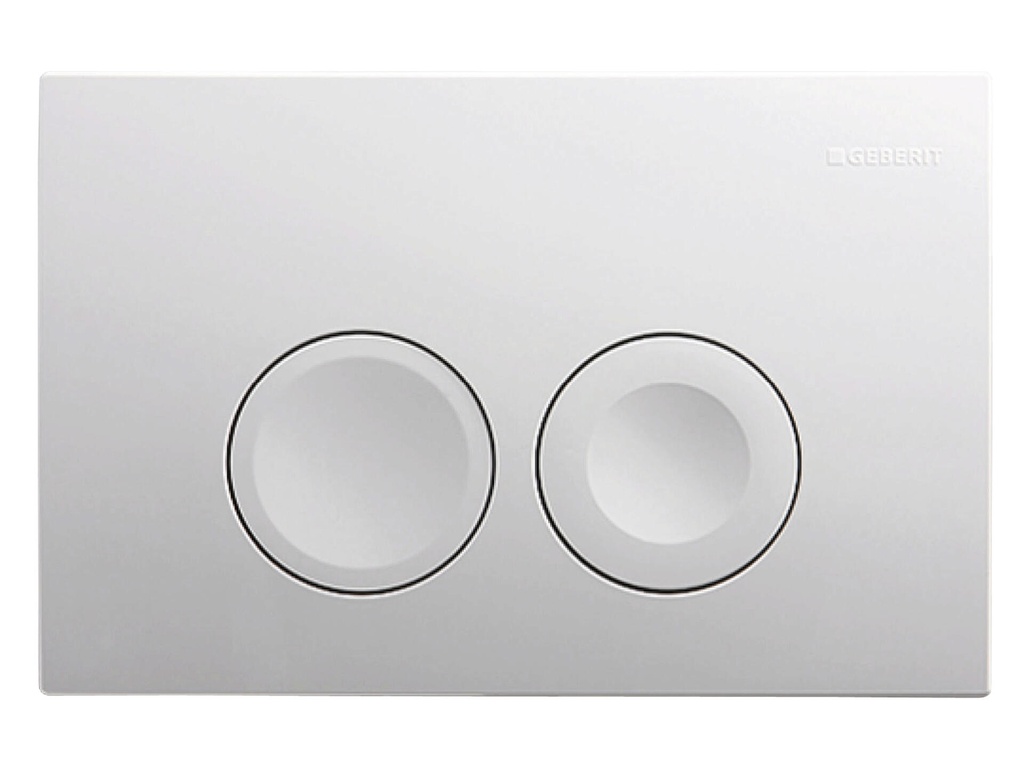 Geberit Bedieningspaneel Delta 25 voor UP100 Inbouwreservoirs| 24,6x16,4x3,1cm Glanzend wit