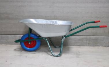 Kruiwagen 100L bak gegalvaniseerd + PU volle band