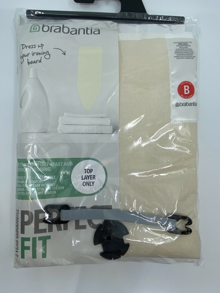 Brabantia Strijkplankhoes B Katoen Ecru 124x38 cm
