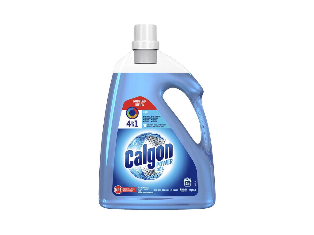 Calgon 4-in-1 Wasmachine Reiniger/Anti-kalk Gel 2,25l 45 Doseringen