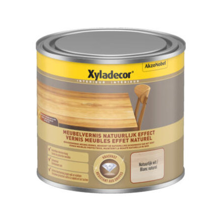 Xyladecor Meubelvernis Natuurlijk Effect Wit 0,5L