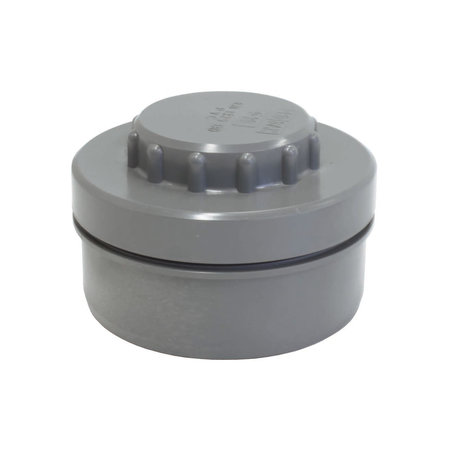 Sanitaire Stop met Schroef Grijs Ø90mm