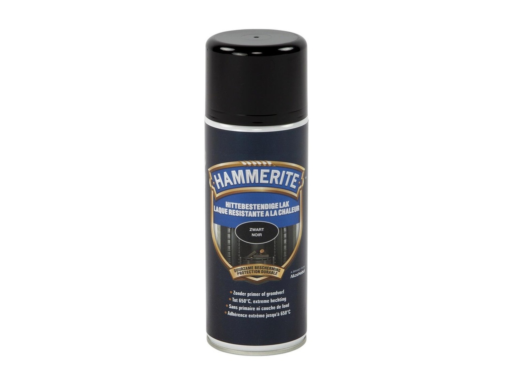 HAMMERITE HITTEBESTENDIGE METAALVERF ZWART400ML