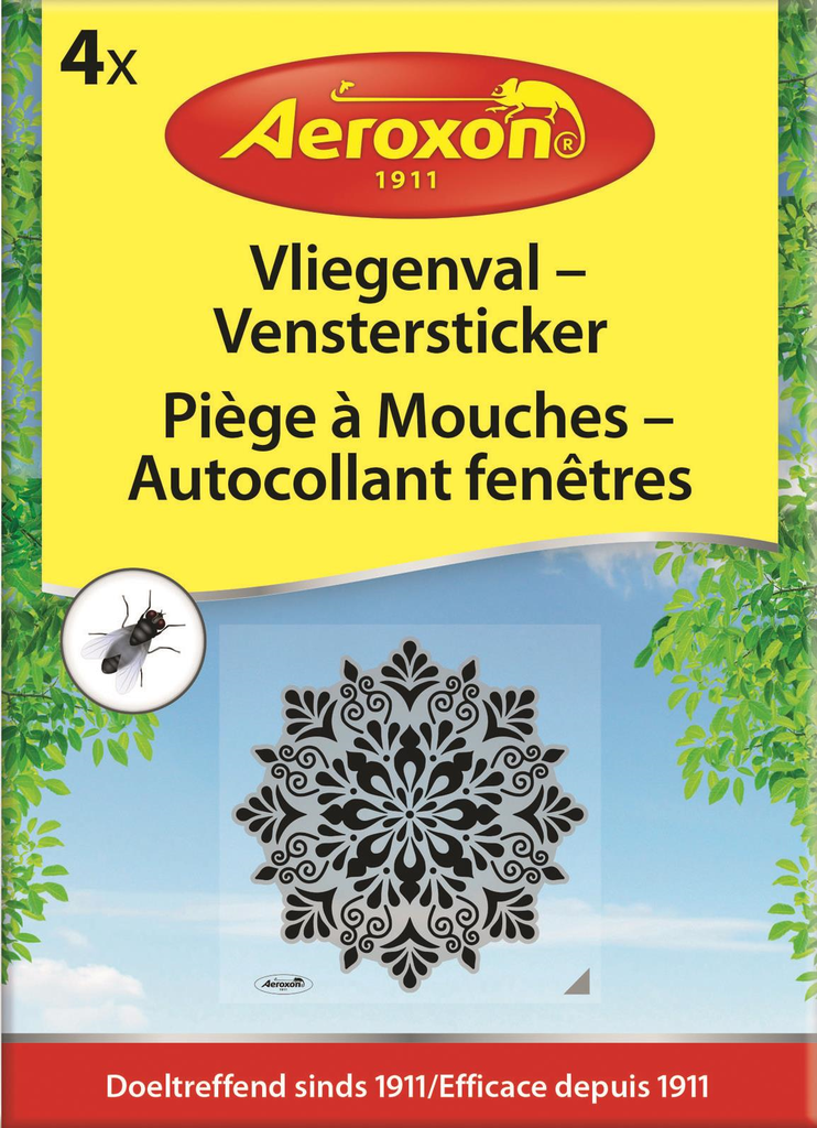 Aeroxon Venstersticker met motief 4st