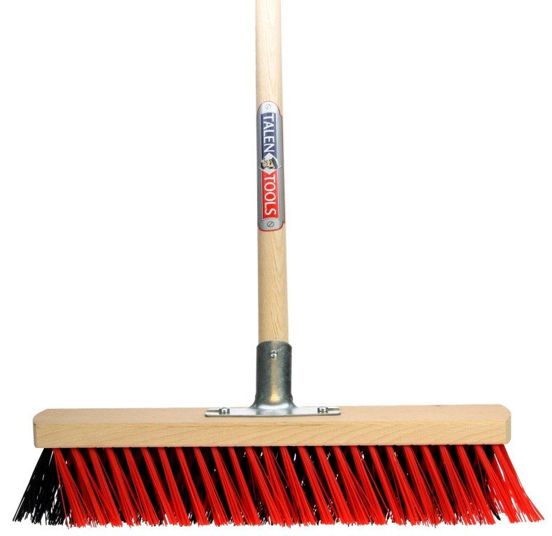 X-bezem buiten 40cm rood/zwart compleet