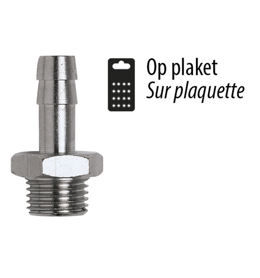 Slangdrager 1/4" E - Ø8mm 2st