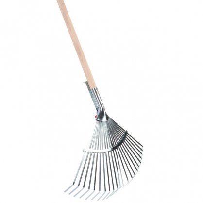 Verstelbare stalen bladhark met steel 1,20 m