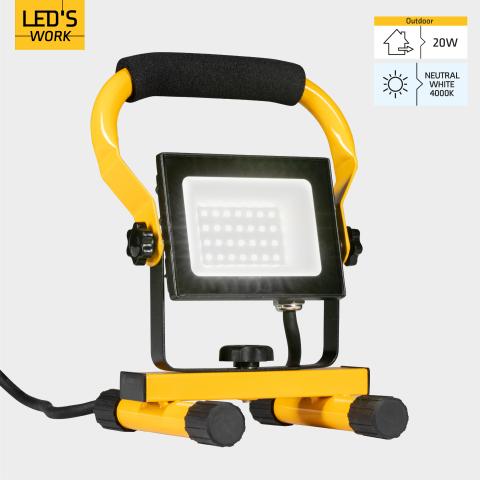 LED WERKLAMP 20W 4000K IP65 2000Lm