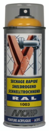 MOTIP INDUSTRIAL LAK HOOGGLANS RAL 1003 SIGNAAL GEEL 400ML