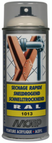 MOTIP INDUSTRIAL LAK HOOGGLANS RAL 1013 PARELWIT 400ML