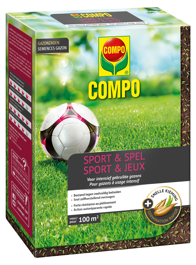 Compo Gazonzaad Sport&Spel 2Kg (100m²) 