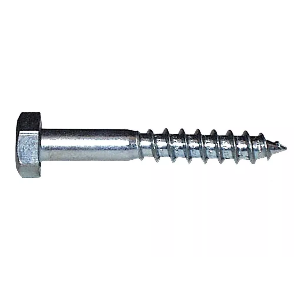 Houtdraadbouten Zeskant - 8x50 mm - Verzinkt - 6st