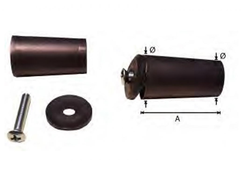 Aanslagstops Rolluik Bruin 40mm 2st