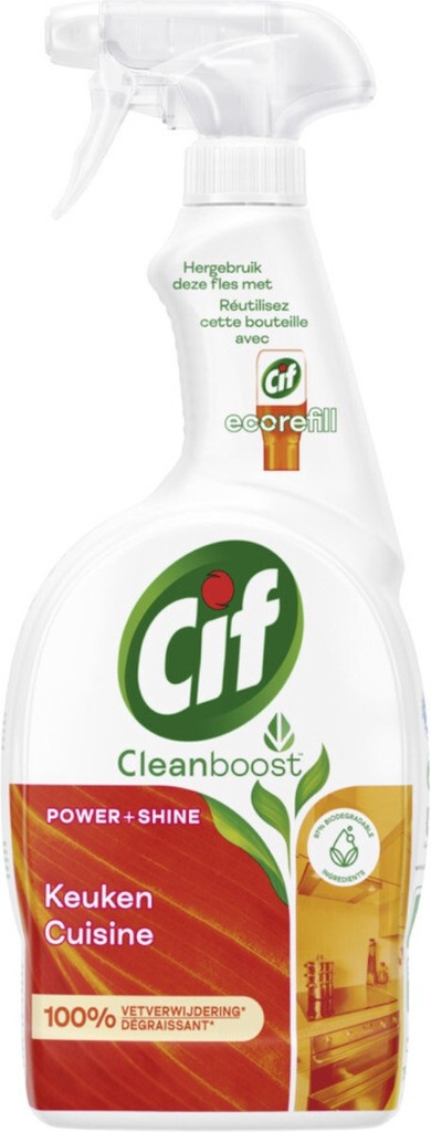 Cif Spray Cleanboost - Power&Shine 750ml 