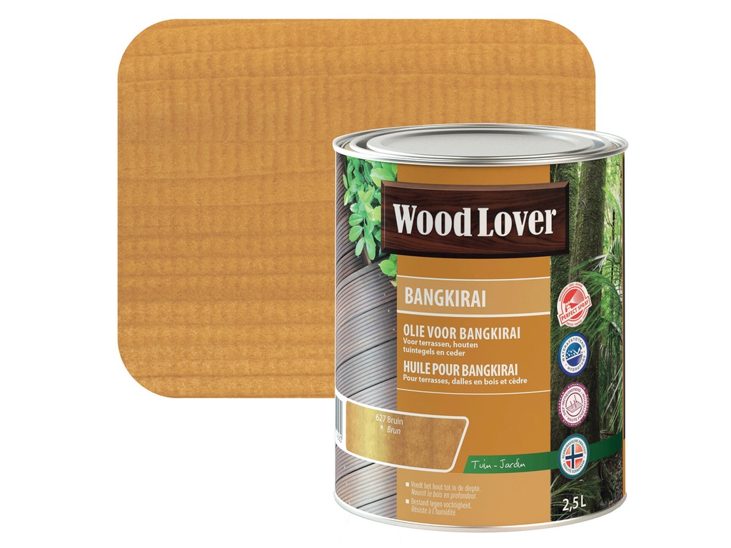WOODLOVER BANGKIRAI OLIE BRUIN 627  2.5l