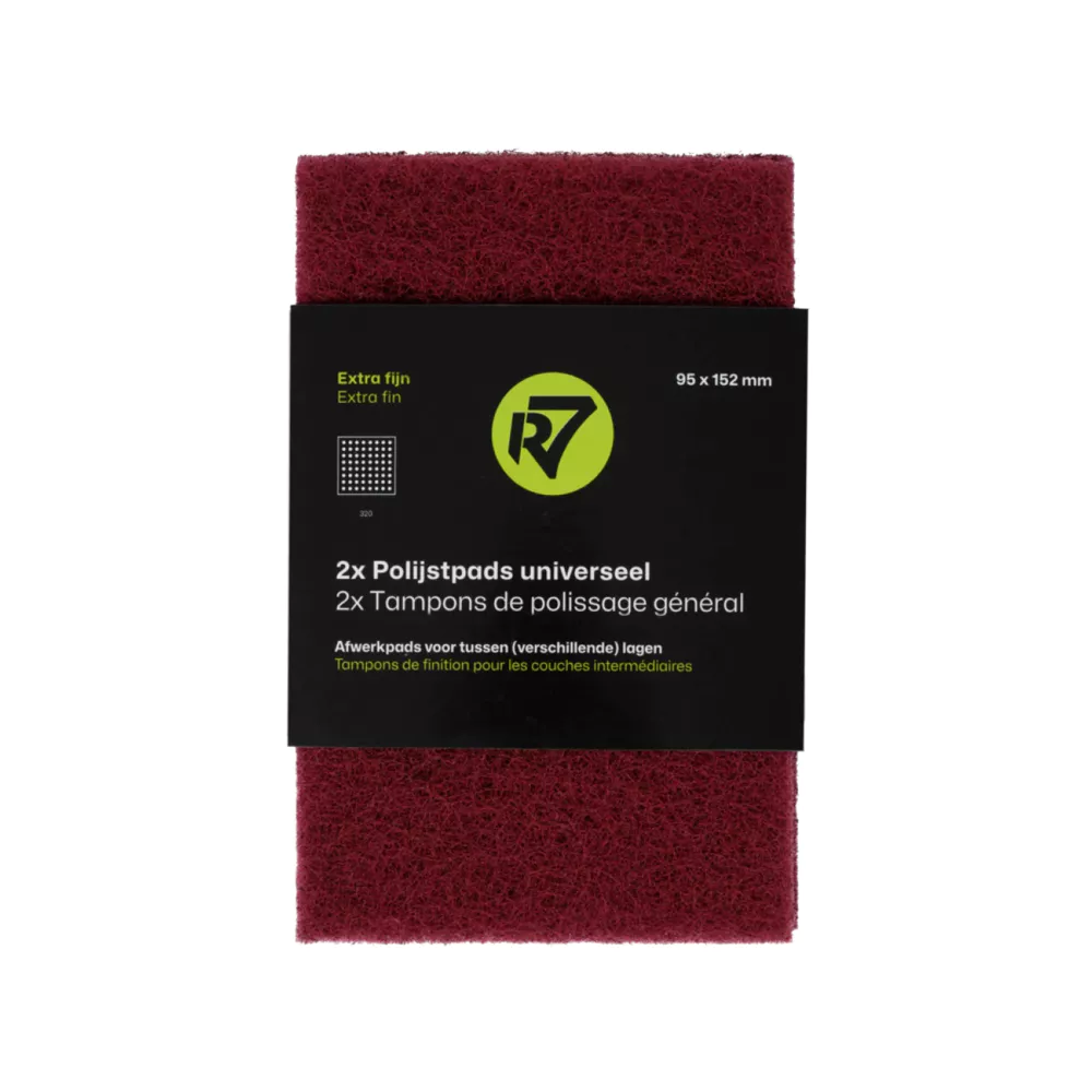 R7 Non-Woven Handpad Rood 2st