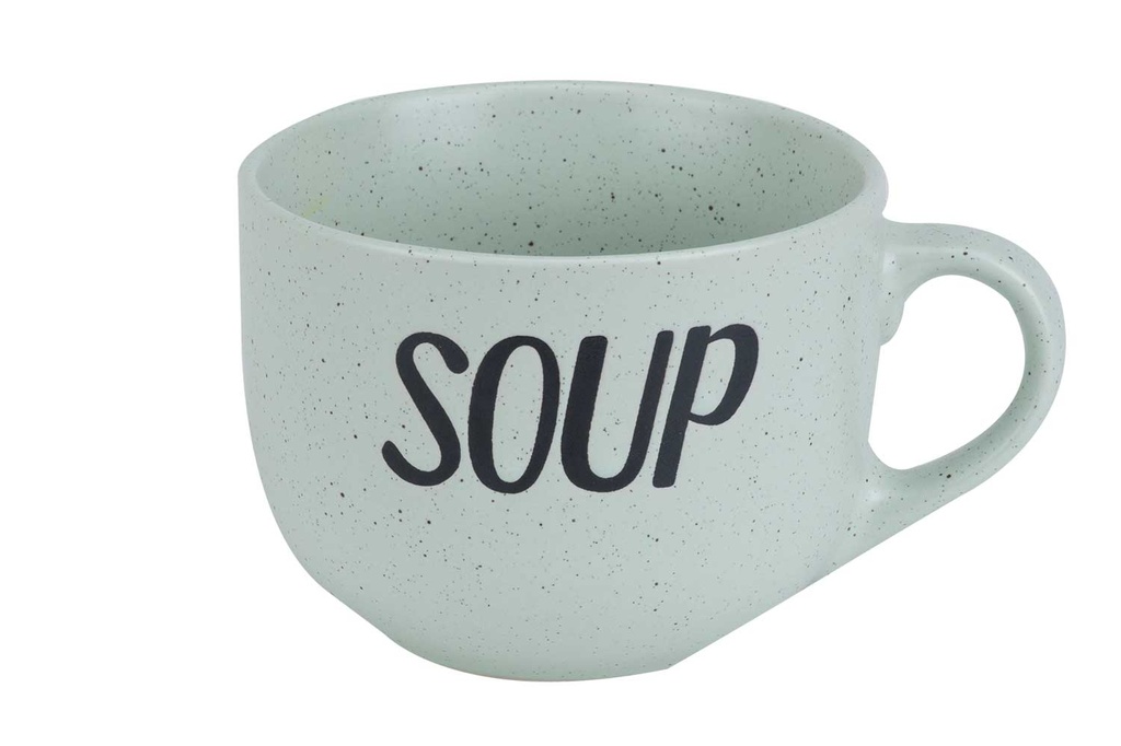 SOUP GREEN BEKER 'SOUP' D11XH8,5CM 51CL 