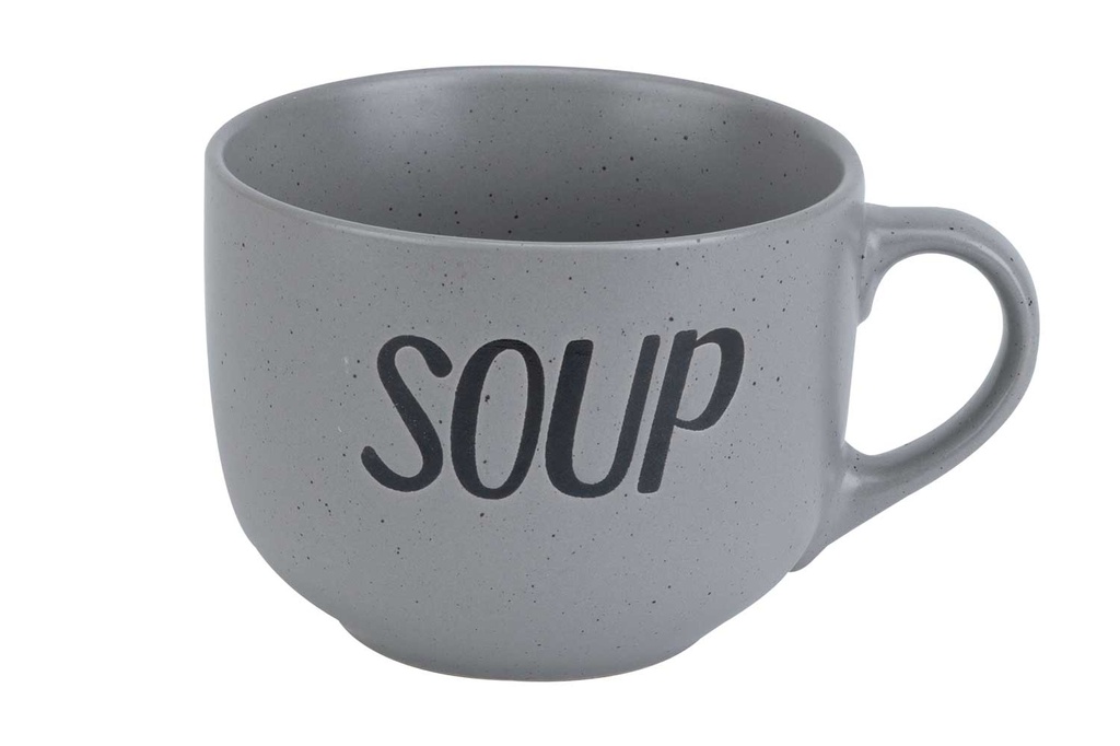 SOUP GREY BEKER 'SOUP' D11XH8,5CM 51CL 