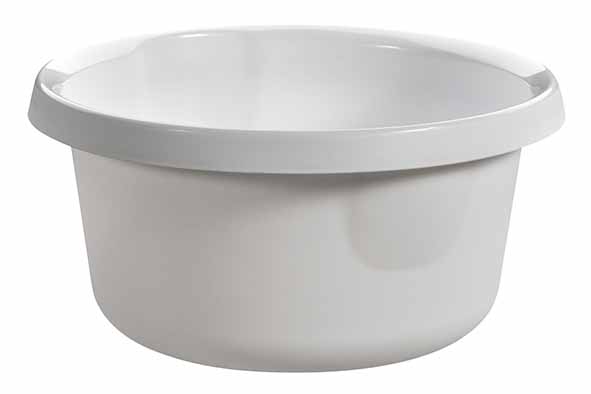CURVER ESSENTIALS WASKOM ROND 6L LICHTGRIJS D30,8XH13,5CM