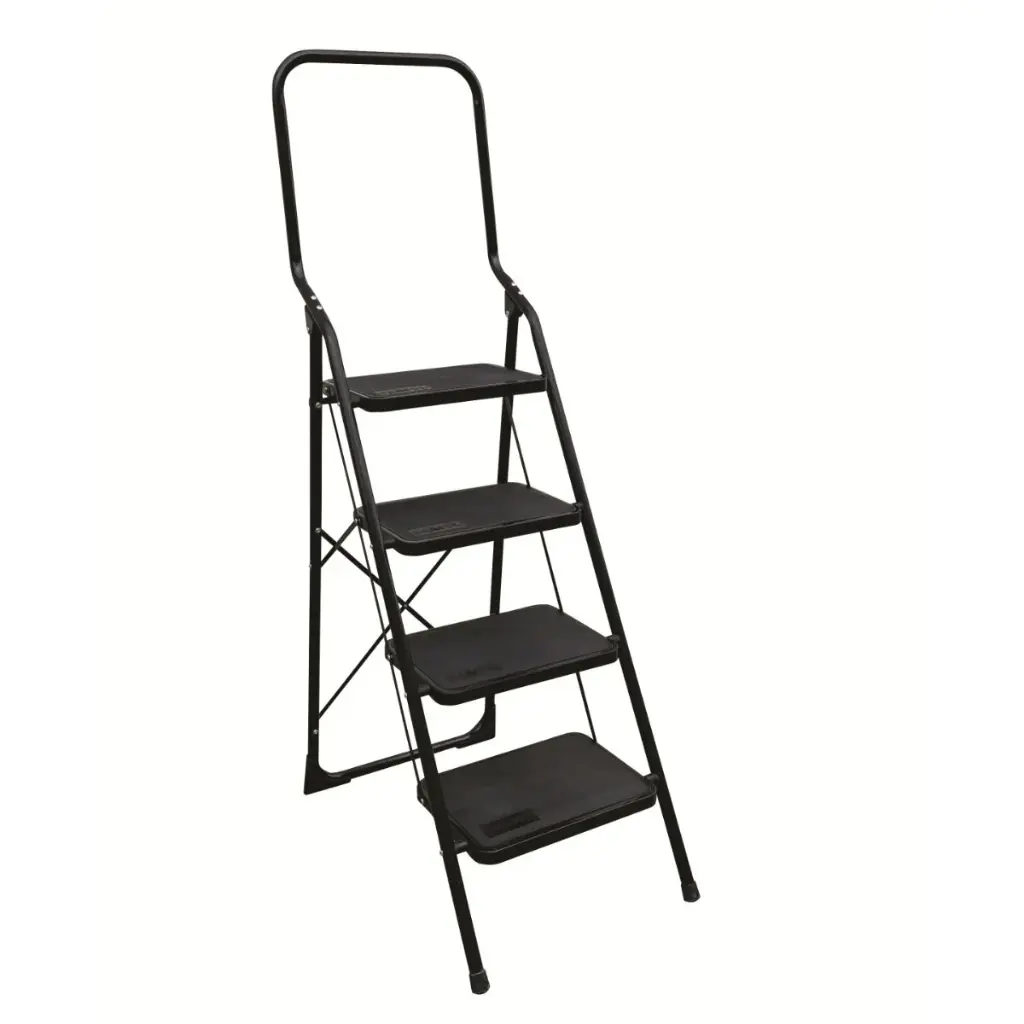 Big Step Trapladder 4 Treden Zwart Mat