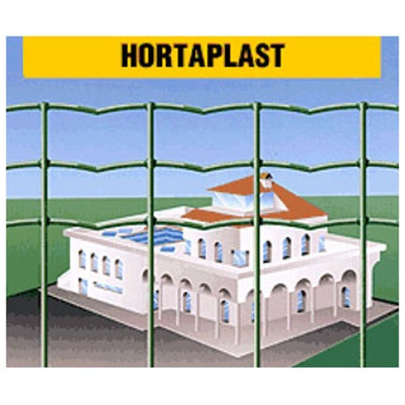 Hortaplast Tuindraad Groen RAL6005 Mazen 5x10cm Ø2,5mm H200cmX25m