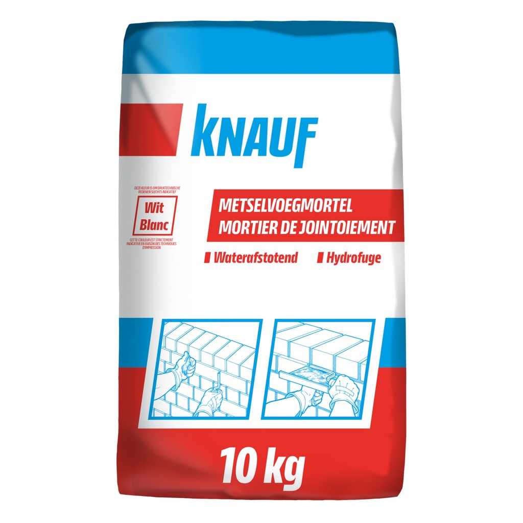 KNAUF METSELVOEGMORTEL WIT 10KG