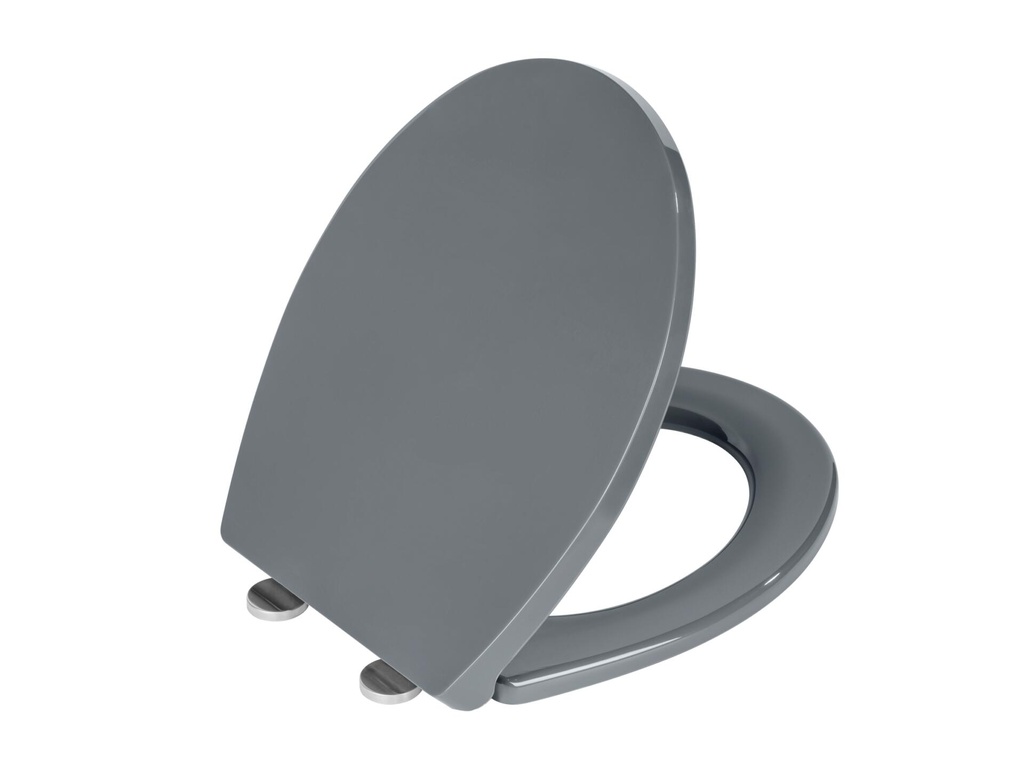 Wenko WC-Zitting Ostuni Easy-Close Thermoplast Grijs