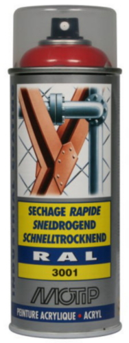 MOTIP INDUSTRIAL LAK HOOGGLANS RAL 3001 SIGNAAL ROOD 400ML