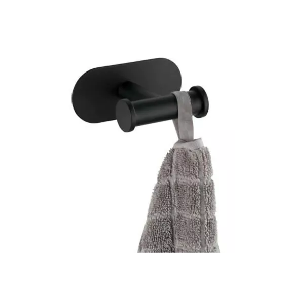 Wenko Turbo-Loc Orea Haak Duo RVS Mat Zwart