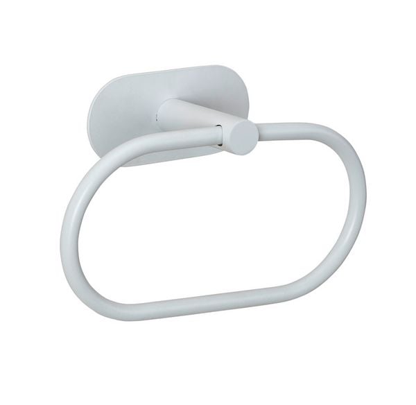 Wenko Turbo-Loc Orea Handdoekring White RVS Mat
