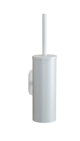 Wenko Turbo-Loc Toiletborstelhouder Orea White RVS Mat