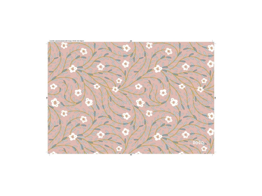 Finesse Lola Placemat Antislip 45x30cm Wild & Free Rosewood