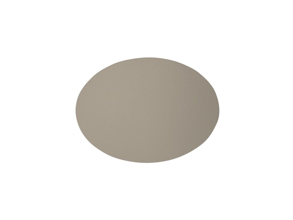 Finesse Placemat Gerecycleerd Leder Ovaal 33x45cm Cookie